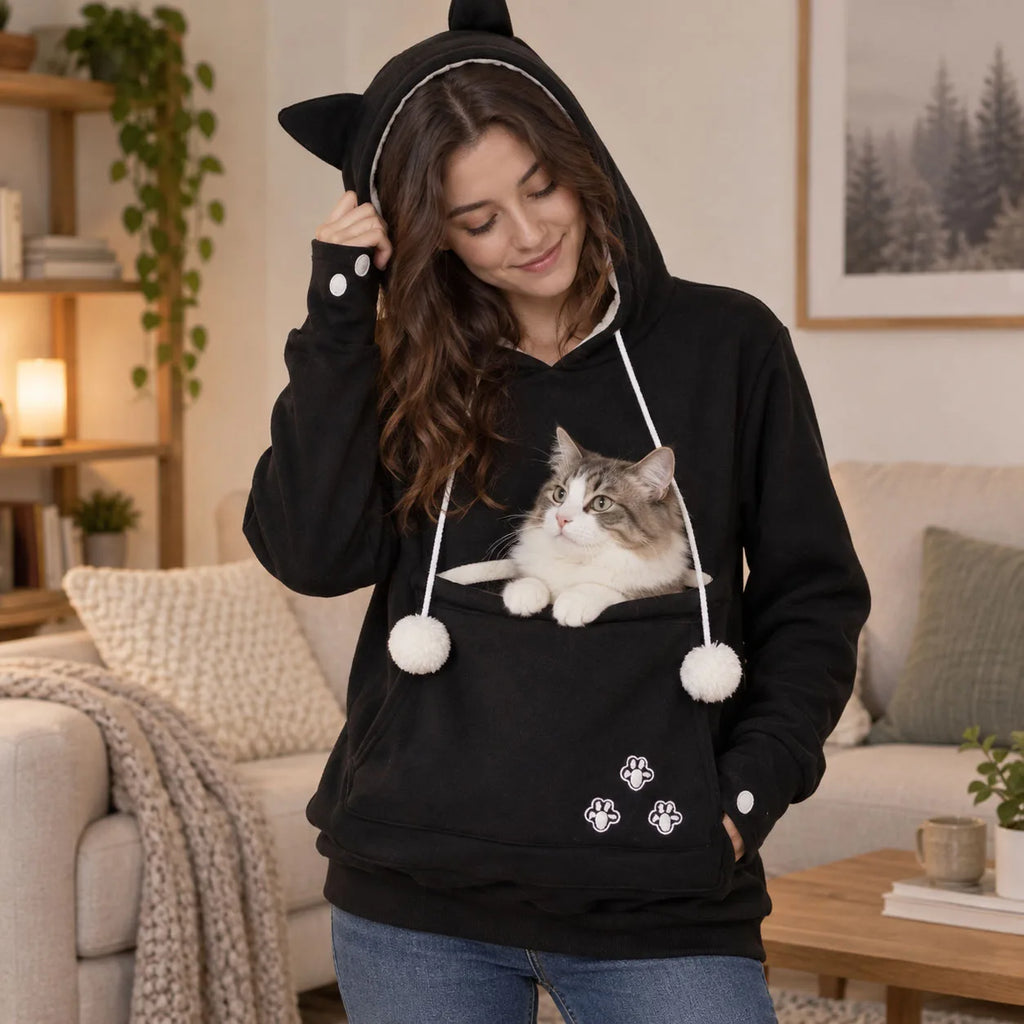 The Kitty Ears Pouch Hoodie